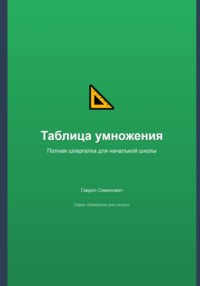 Таблица умножения: полная шпаргалка для начальной школы